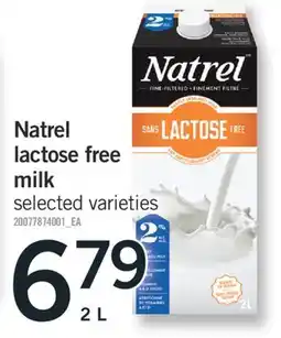 Fortinos NATREL LACTOSE FREE MILK, 2 L offer