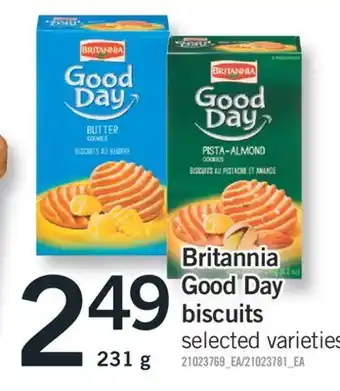 Fortinos BRITANNIA GOOD DAY BISCUITS offer