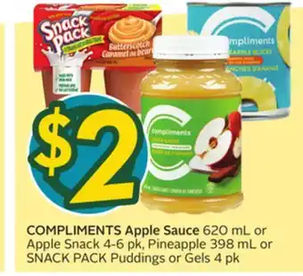 Sobeys COMPLIMENTS Apple Sauce offer