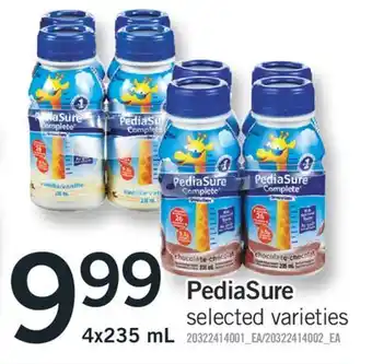 Fortinos PEDIASURE, 4x235 mL offer