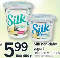 Fortinos SILK NON-DAIRY YOGURT, 500-650 g offer