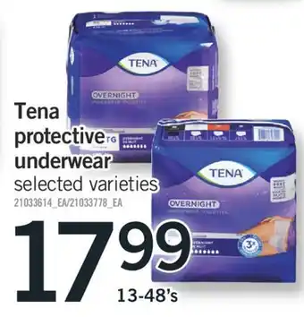 Fortinos TENA PROTECTIVE UNDERWEAR offer