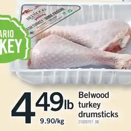 Fortinos BELWOOD TURKEY DRUMSTICKS offer