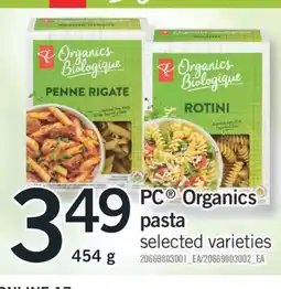 Fortinos PC ORGANICS PASTA offer