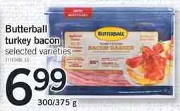 Fortinos BUTTERBALL TURKEY BACON, 300/375 g offer