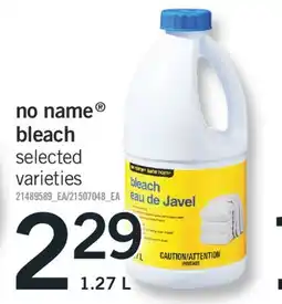 Fortinos NO NAME BLEACH, 1.27 L offer