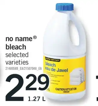 Fortinos NO NAME BLEACH, 1.27 L offer