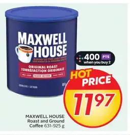 Sobeys MAXWELL HOUSE Roast and Ground Coffee offer