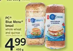 Fortinos PC BLUE MENU BREAD, 450g offer