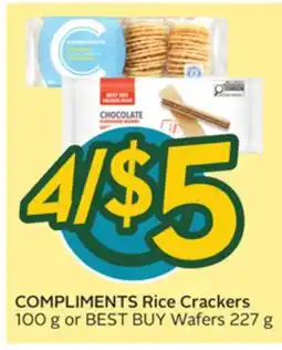 Sobeys COMPLIMENTS Rice Crackers offer