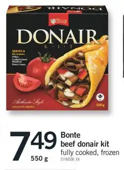 Fortinos BONTE BEEF DONAIR KIT, 550 g offer