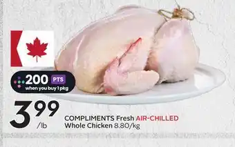 Sobeys COMPLIMENTS Fresh AIR-CHILLED Whole Chicken offer