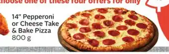 Sobeys 14 Pepperoni or Cheese Take & Bake Pizza offer