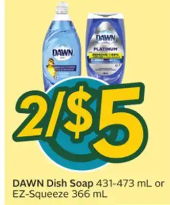 Sobeys DAWN Dish Soap offer