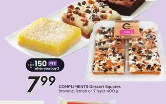 Sobeys COMPLIMENTS Dessert Squares offer