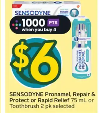 Sobeys SENSODYNE Pronamel, Repair & Protect or Rapid Relief offer