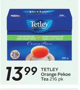 Sobeys TETLEY Orange Pekoe Tea offer