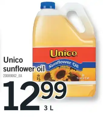 Fortinos UNICO SUNFLOWER OIL, 3 L offer