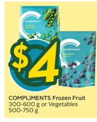 Sobeys COMPLIMENTS Frozen Fruit offer