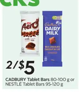 Sobeys CADBURY Tablet Bars offer