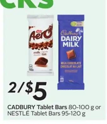 Sobeys CADBURY Tablet Bars offer