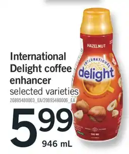 Fortinos INTERNATIONAL DELIGHT COFFEE ENHANCER, 946 mL offer