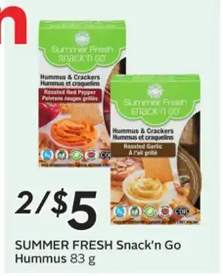 Sobeys SUMMER FRESH Snack'n Go Hummus offer