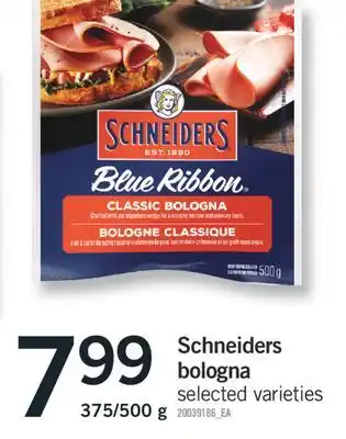 Fortinos SCHNEIDERS BOLOGNA, 375/500 g offer