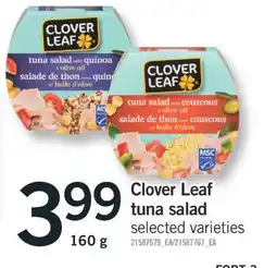 Fortinos CLOVER LEAF TUNA SALAD, 160 g offer