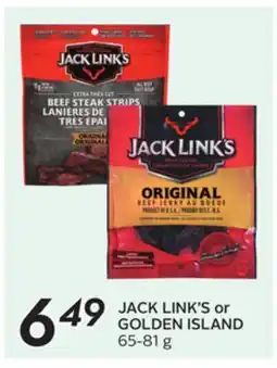 Sobeys JACK LINK'S or GOLDEN ISLAND offer