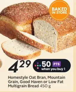 Sobeys Homestyle Oat Bran, Mountain Grain, Good Haven or Low Fat Multigrain Bread offer