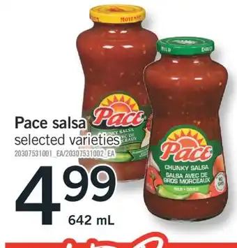 Fortinos PACE SALSA, 642 mL offer