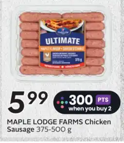 Sobeys MAPLE LODGE FARMS Chicken Sausage offer