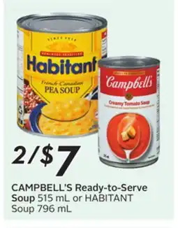 Sobeys CAMPBELL'S Ready-to-Serve Soup offer