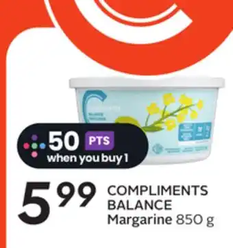 Sobeys COMPLIMENTS BALANCE Margarine offer