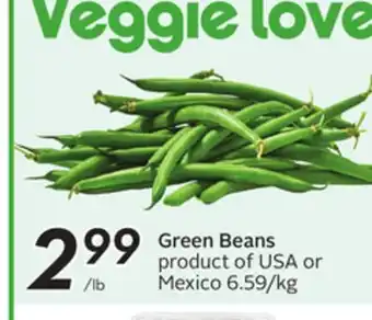 Sobeys Green Beans offer