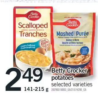 Fortinos BETTY CROCKER POTATOES, 141-215 G offer