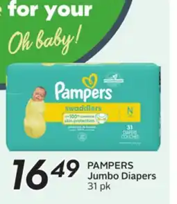 Sobeys PAMPERS Jumbo Diapers offer