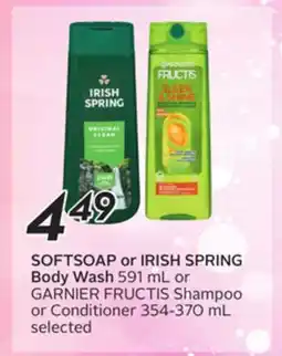 Sobeys SOFTSOAP or IRISH SPRING Body Wash offer