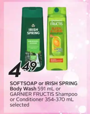 Sobeys SOFTSOAP or IRISH SPRING Body Wash offer