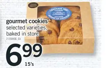 Fortinos GOURMET COOKIES, 15's offer