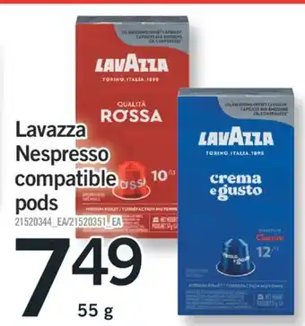 Fortinos LAVAZZA NESPRESSO COMPATIBLE PODS, 55 g offer