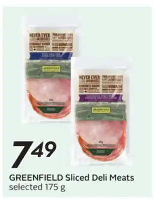 Sobeys GREENFIELD Sliced Deli Meats offer