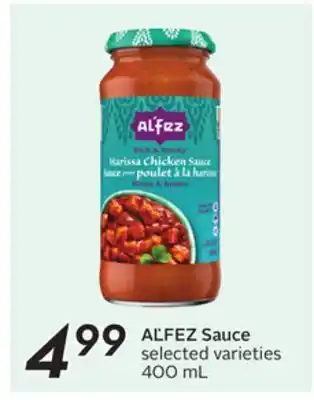 Sobeys AĽFEZ Sauce offer