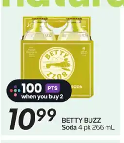 Sobeys BETTY BUZZ Soda offer