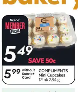 Sobeys COMPLIMENTS Mini Cupcakes offer