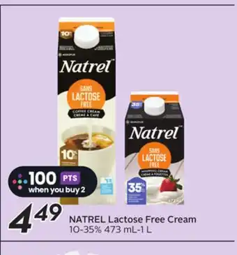 Sobeys NATREL Lactose Free Cream offer