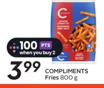 Sobeys COMPLIMENTS Fries offer