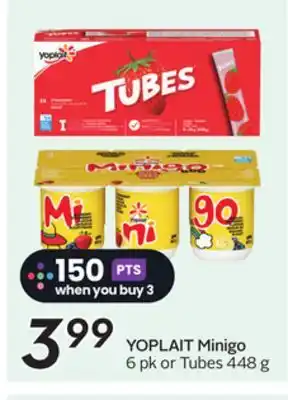 Sobeys YOPLAIT Minigo offer