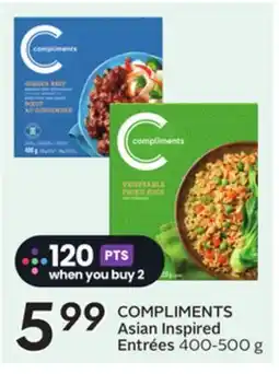 Sobeys COMPLIMENTS Asian Inspired Entrées offer